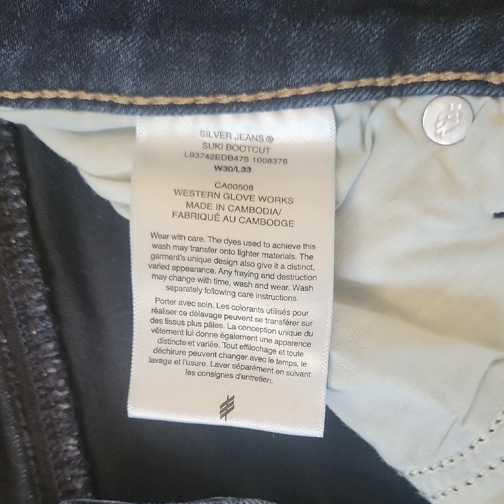 Silver Jeans Blue Boot Cut Denim